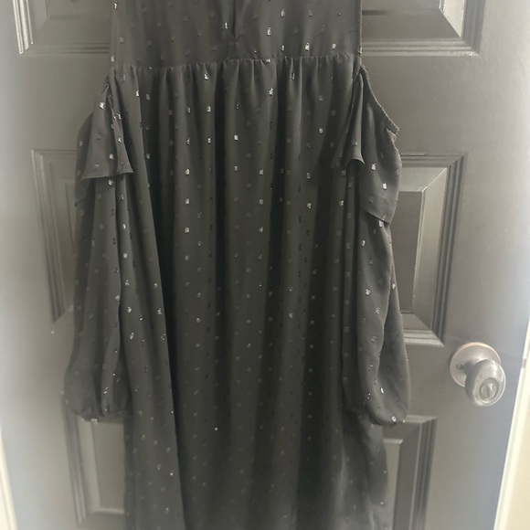 Old Navy Black Mini Dress with Silver Dots - Picture 10 of 12